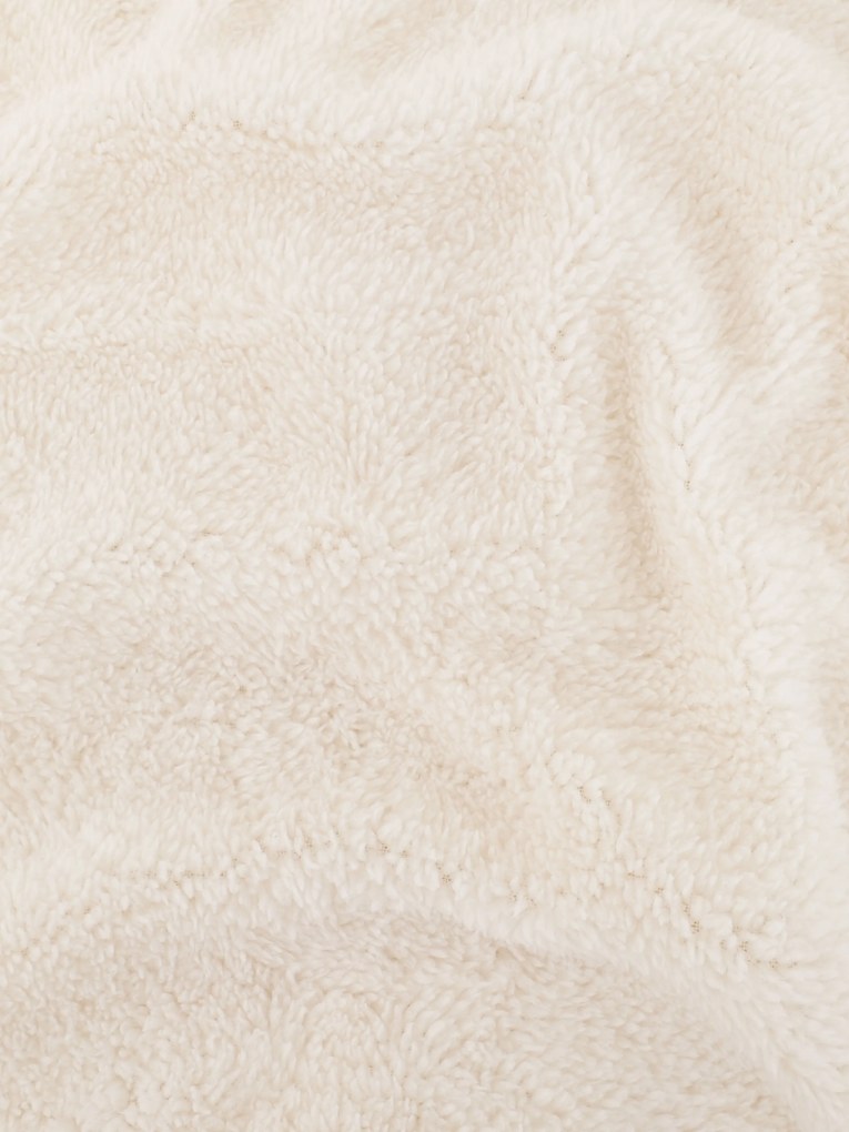 Baránková obliečka na vankúšik mikroplyš 40 × 40 cm – Teddy krémový