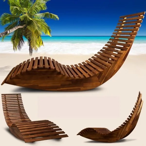 Záhradné ergonomické lehátko BENY z akácie