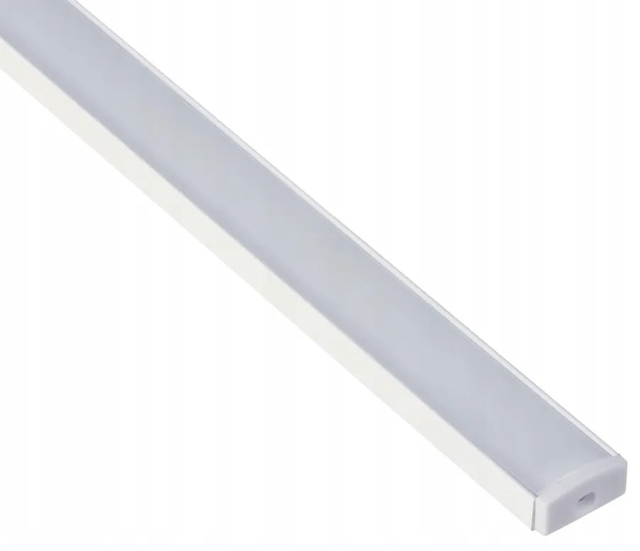 BERGE LED hliníkový profil 2m biely prisadený - sada