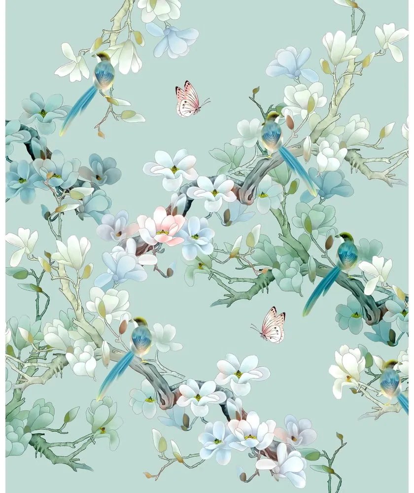 Zelená obojstranná deka Descanso Shi, 130 x 160 cm