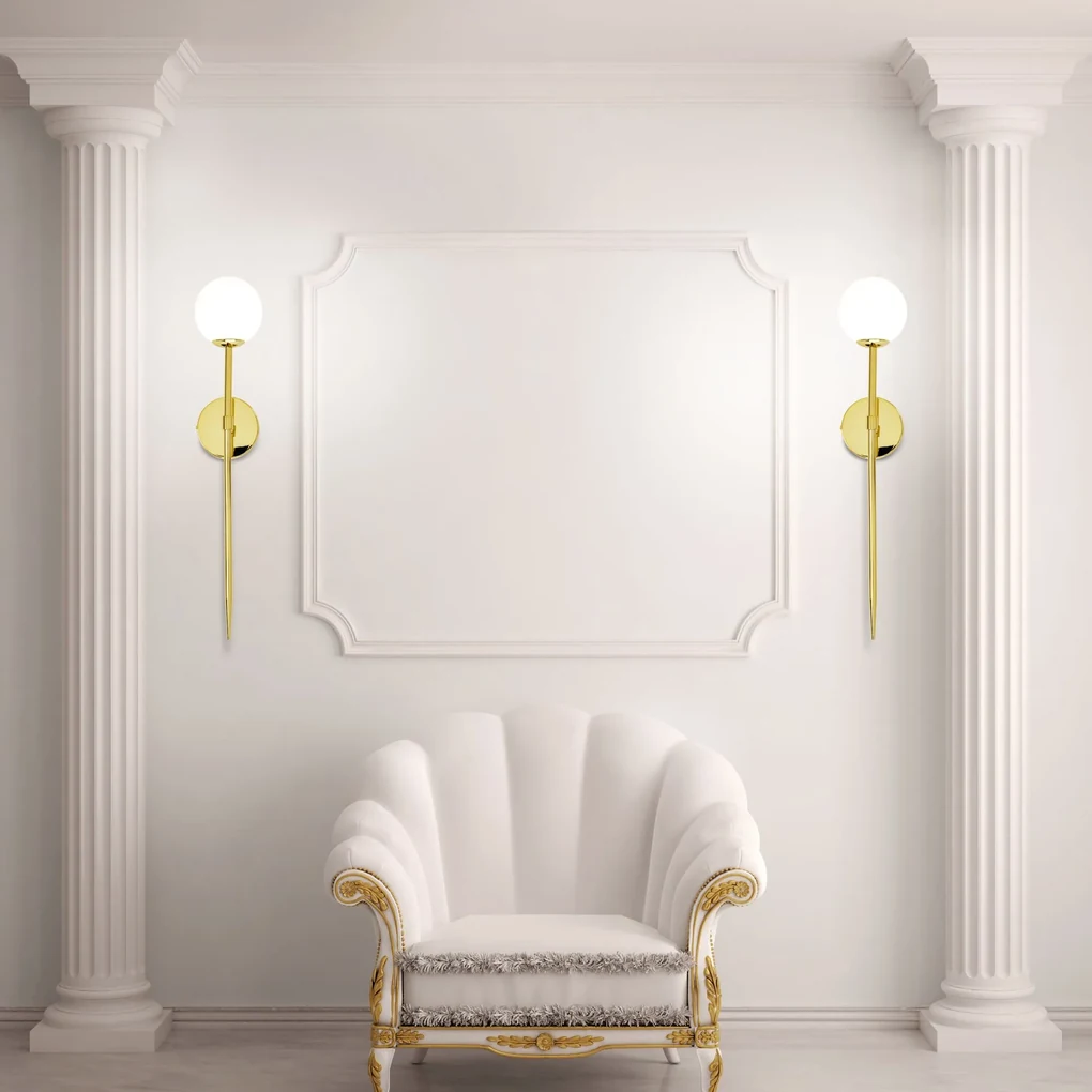 Toolight - Moderné nástenné svietidlo 52cm APP578-1W 1xG9, zlatá, OSW-08757