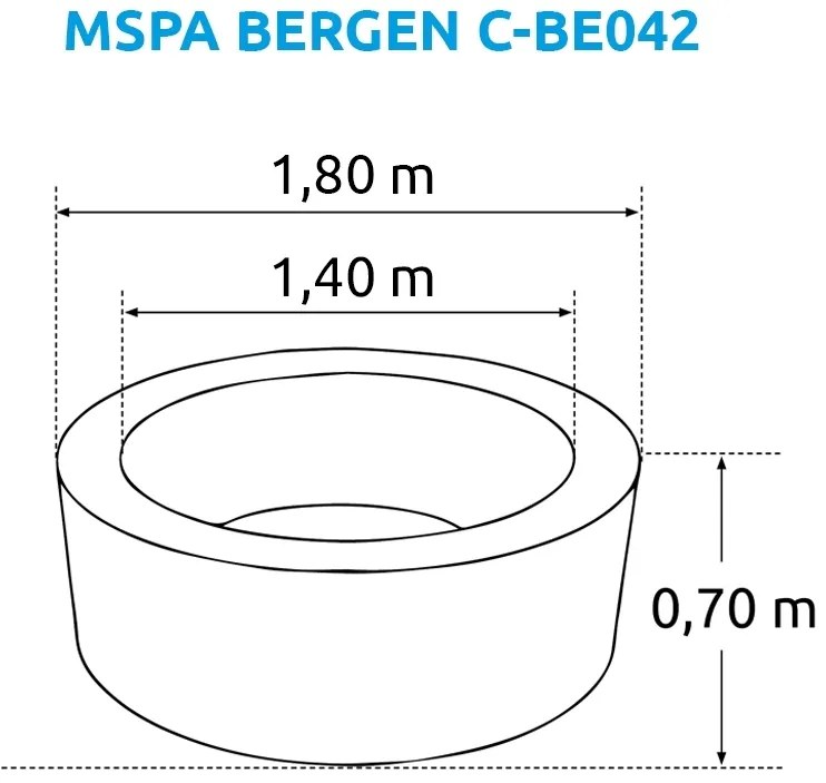 Mspa | Vírivý bazén MSPA Bergen C-BE042 | 11400280