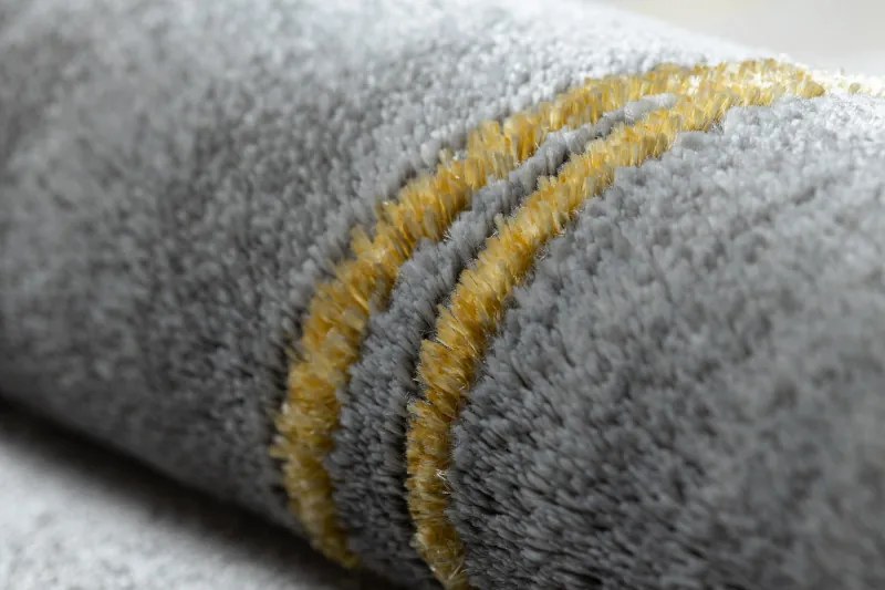 Dywany Łuszczów, Kusový koberec Emerald 1022 grey and gold, 180x270, šedá, chodba / predsieň