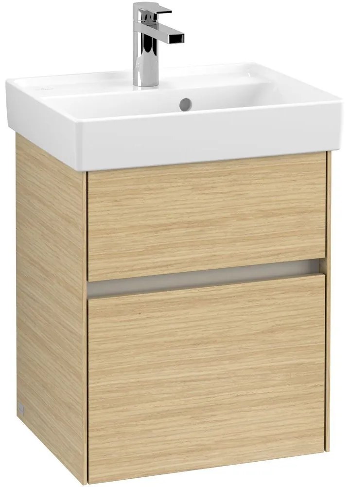 VILLEROY &amp; BOCH Collaro závesná skrinka pod umývadielko, 2 zásuvky, 460 x 374 x 546 mm, Nordic Oak, C00600VJ