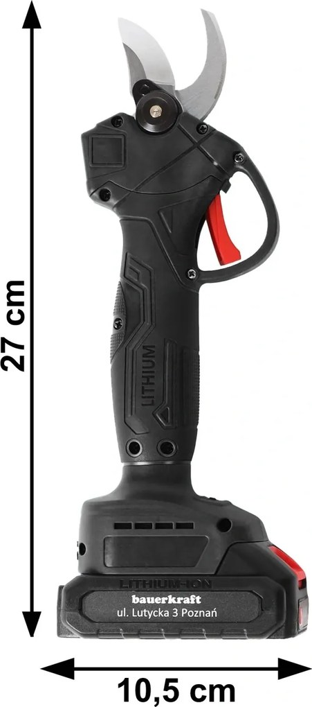 Bauerkraft Akumulátorové elektrické nožnice na živý plot 21V