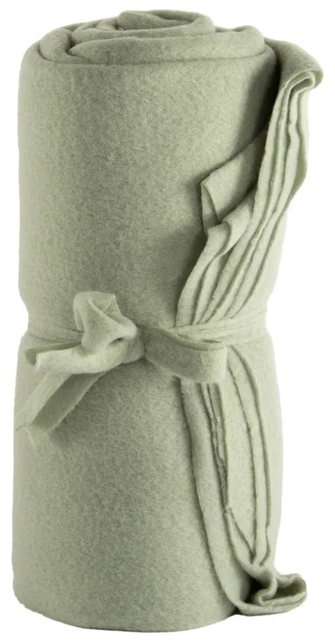 Zelená fleecová deka 130x160 cm Riso – Tiseco Home Studio