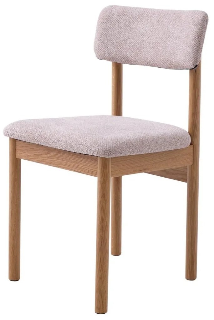 Jedálenské kreslo Canora, drevené, boucle