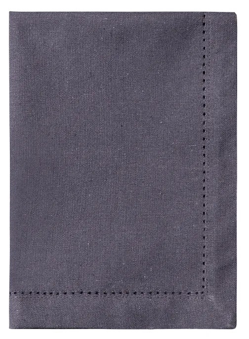 Oceľové sivé bavlnené prestieranie 32 x 48 cm 2 ks – Basic Ambiente - 596406