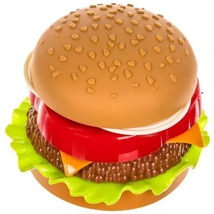 ISO Trade Detská sada fast food do kuchynky 26 dielov – hamburger, hranolky, vafle a párky