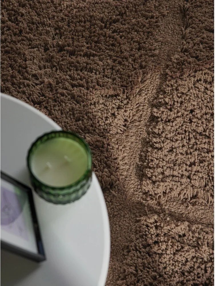 Hnedý ručne tkaný okrúhly koberec ø 200 cm Lambeth Jasper – Ted Baker