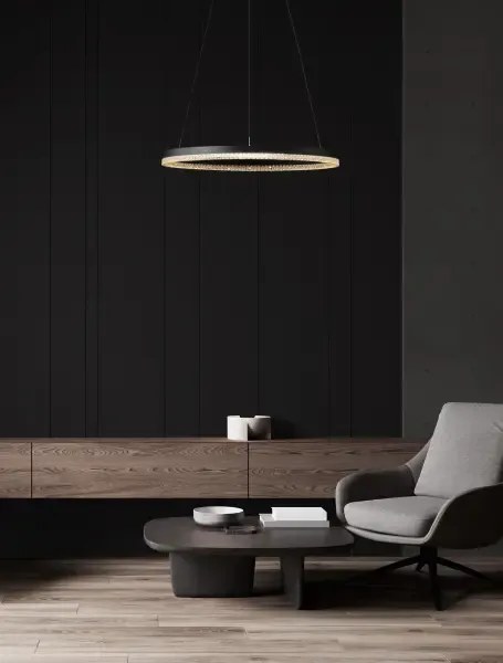 LED luster Adria 60 čierne