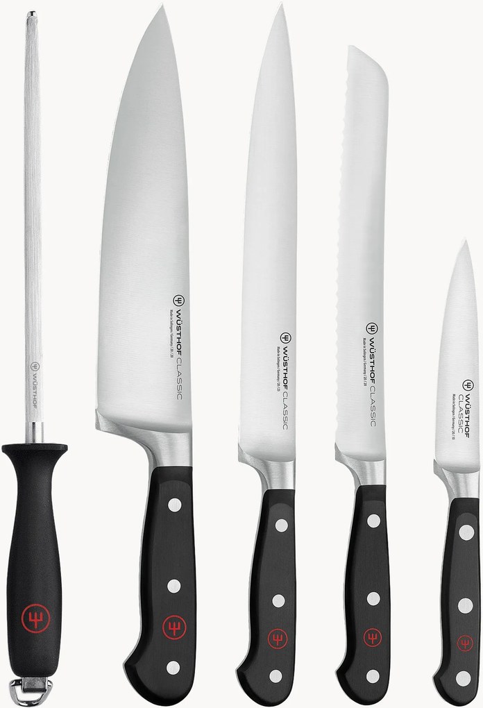 Súprava nožov z nehrdzavejúcej ocele Classic, 5 ks