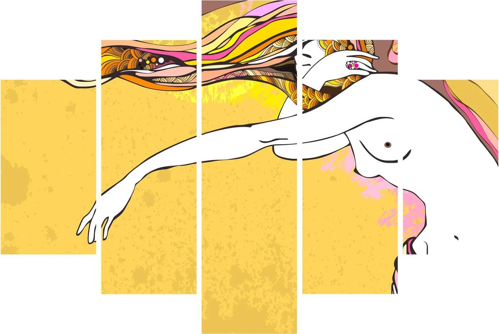 Obraz - Dievča (150x105 cm)