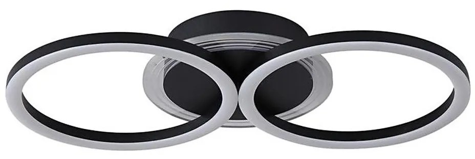 Searchlight 13651BK - LED stmievateľné stropné svietidlo CONTOUR LED/24W/230V 3000K