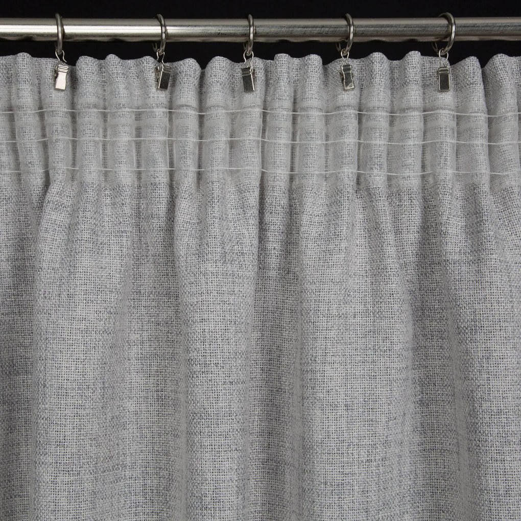 ZÁVES NA PÁSKE JULA 140X270 CM STRIEBORNÁ