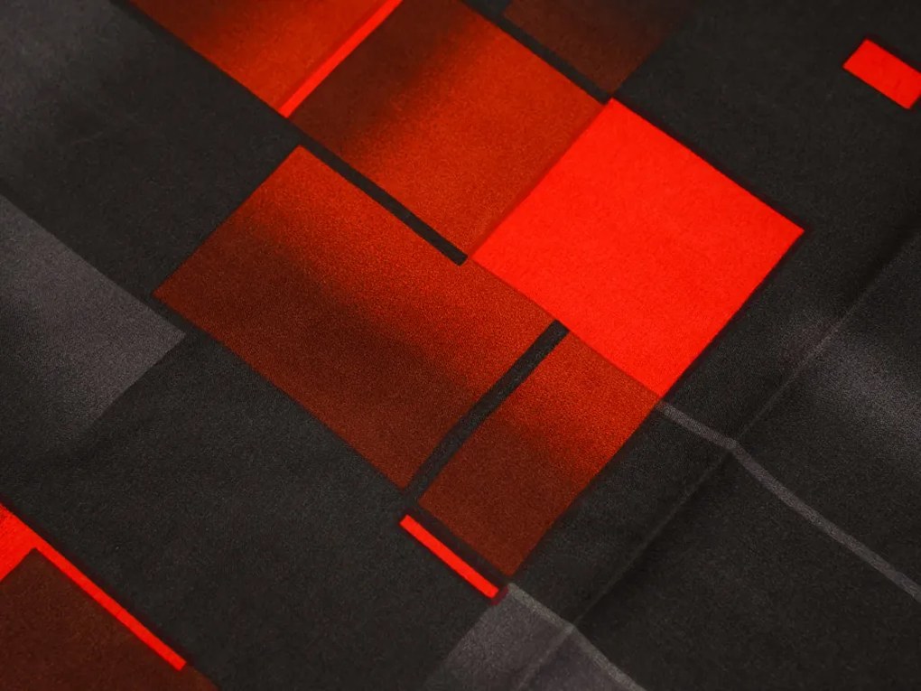 Bavlnené obliečky GRAPHIO červené Rozmer obliečky: 70 x 90 cm | 140 x 200 cm