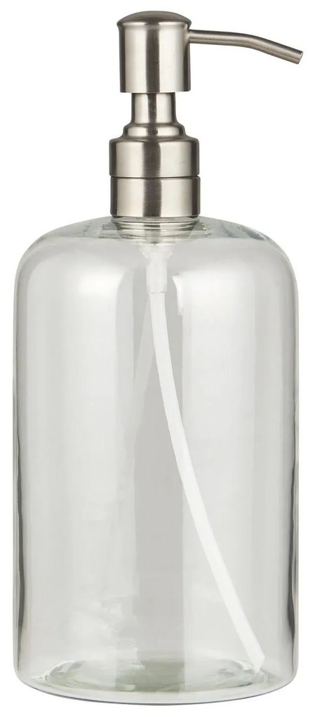 Ib Laursen Sklenený dávkovač na mydlo Silver Large