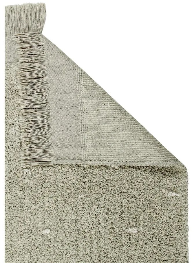 Svetlozelený prateľný ručne tkaný bavlnený koberec 140x200 cm Woods Symphony Olive – Lorena Canals