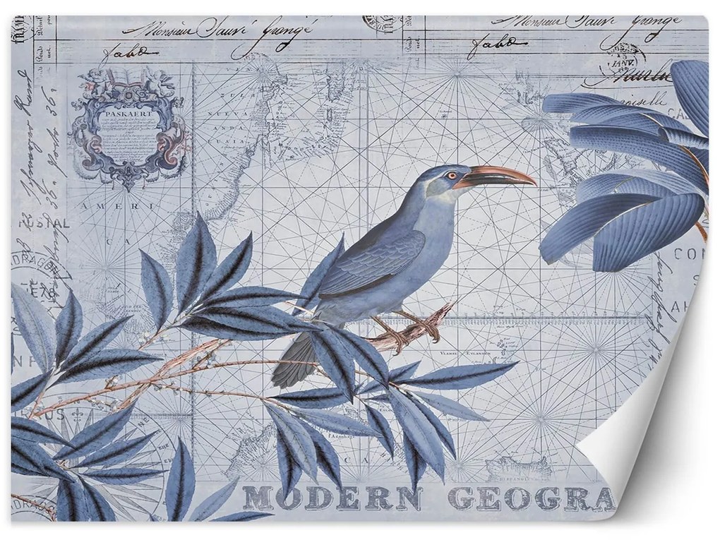 Gario Fototapeta Vták na modrom pozadí - Andrea Haase Materiál: Vliesová, Rozmery: 200 x 140 cm