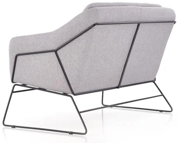 Svetlosivé relaxačné dvojkreslo HAMAR 2 XL