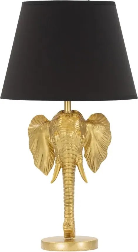 Stolná lampa Elephant 59 cm čierno-zlatá