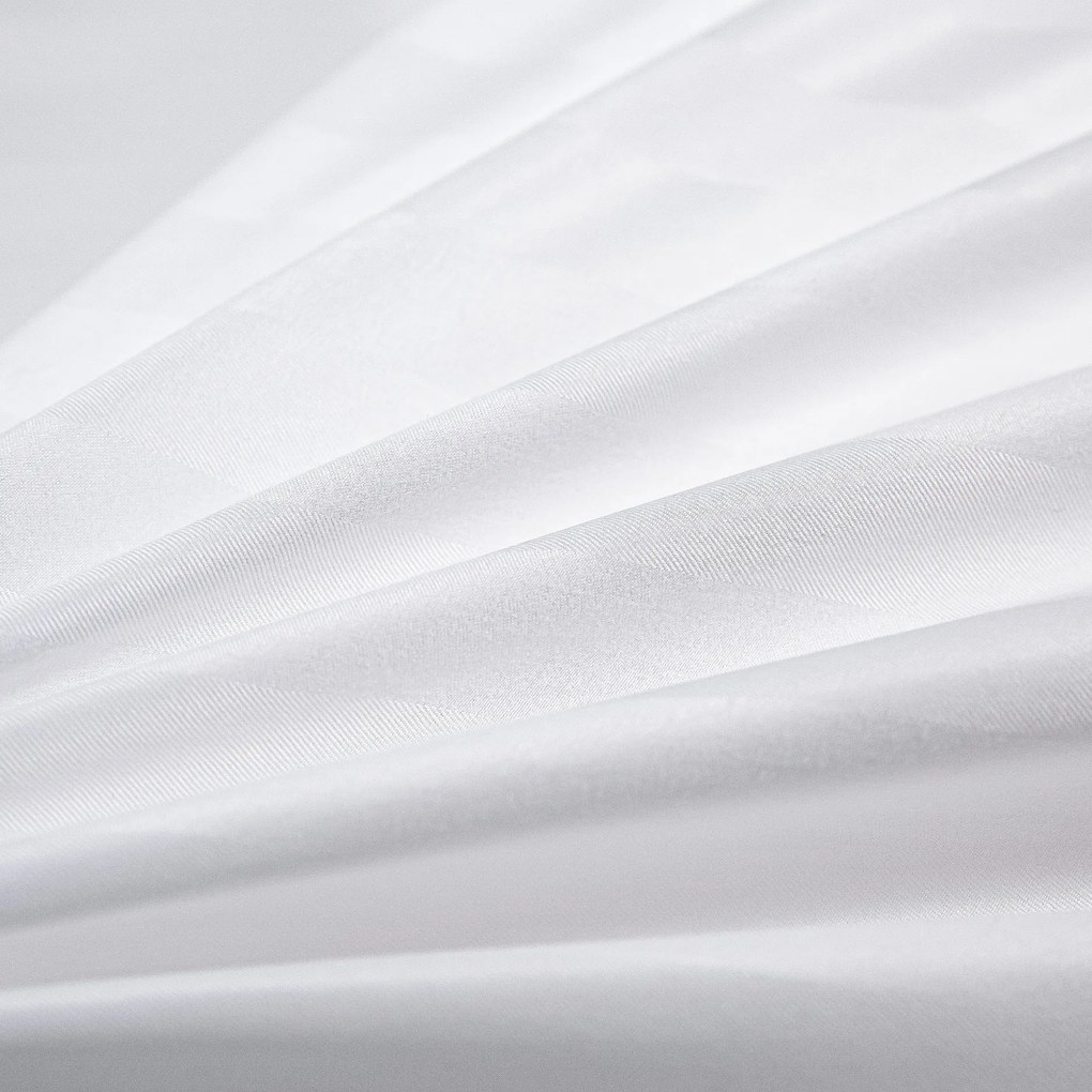 Hotelové obliečky z mikrovlákna JASMINE biele - prúžok 2 cm, hotelové vrecko Rozmer obliečky: 70 x 90 cm | 140 x 200 cm