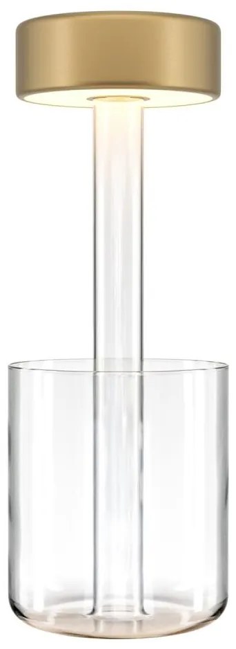 Maytoni MOD229TL-L3G3K1 - LED stmievateľná prenosná stolná lampa 3W/5V zlatá/čír