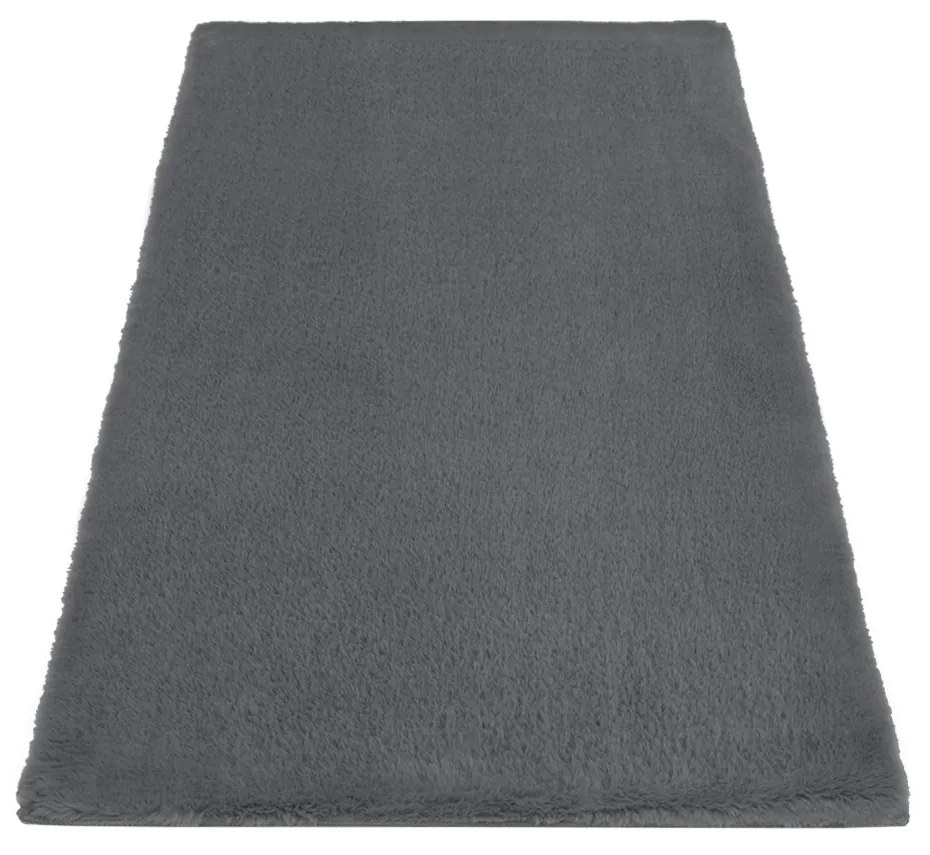 Dekorstudio Kožušinový koberec do kúpeľne TOPIA mats - tmavo sivý Rozmer koberca: 80x150cm