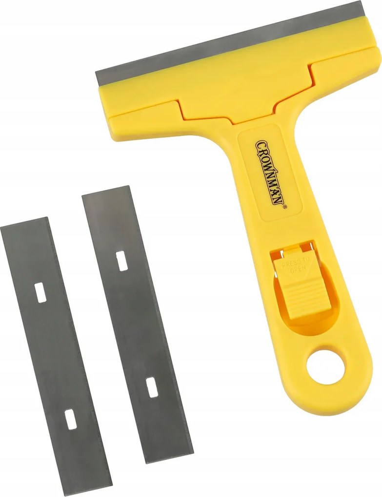 CROWNMAN 145mm škrabka na farby s výmennými čepeľami