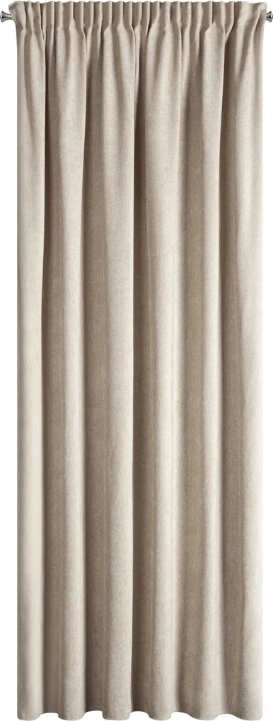 ZÁVES NA PÁSKE MEGI 140X270 CM BÉŽOVÁ
