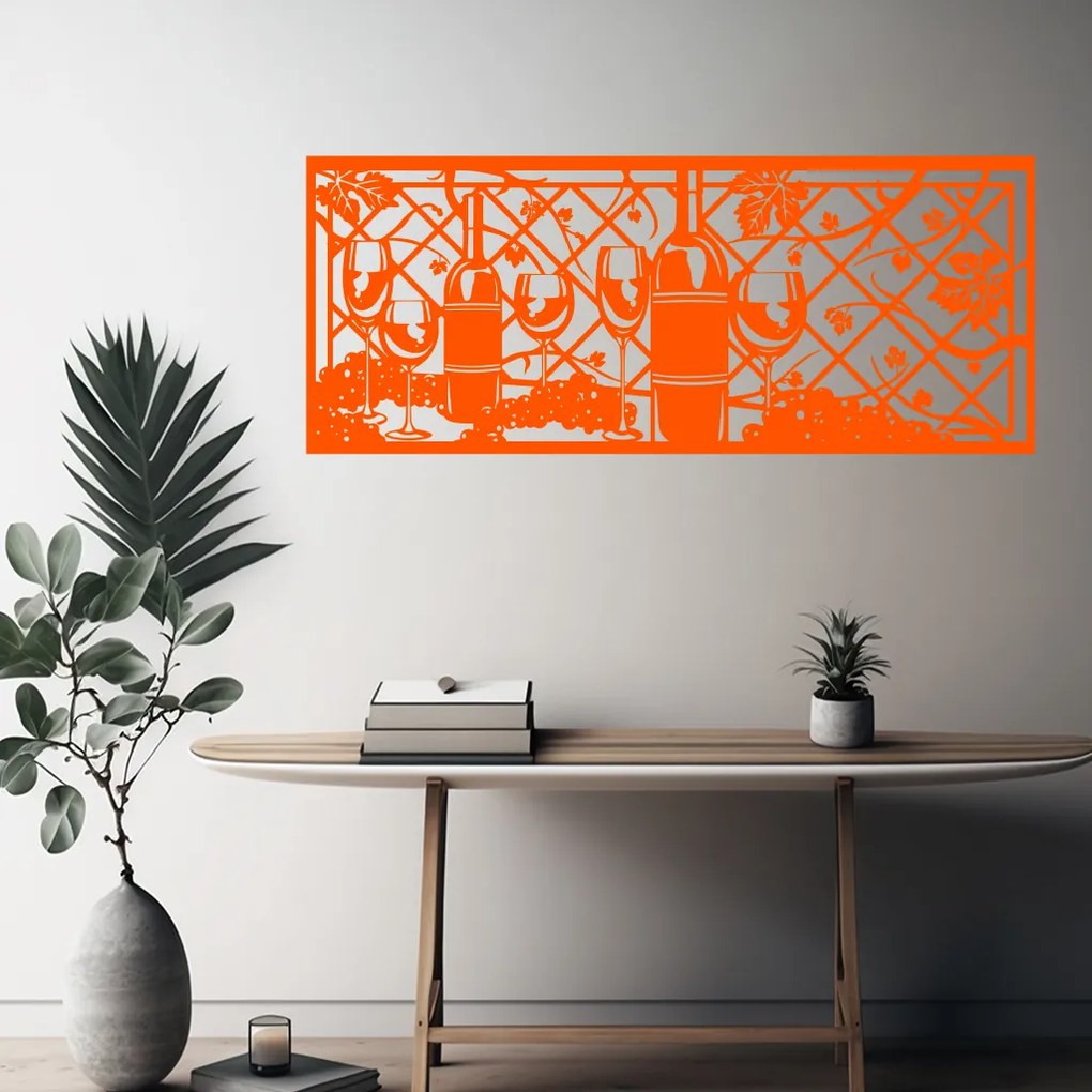 Veselá Stena Samolepka Vinná réva Farba: béžová, Veľkosť: 100 x 40 cm