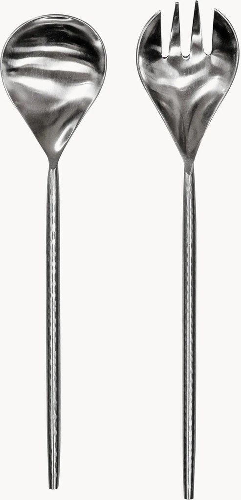 Súprava šalátových príborov Hammered, 2 ks