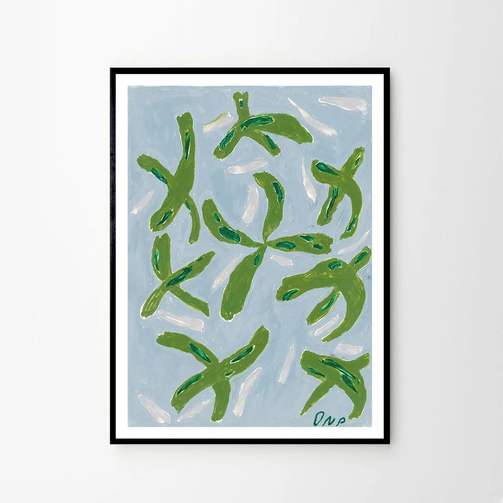 Moikka Plagát Green Mill by Ojuna Njama Petersen 21x29,7 (A4)