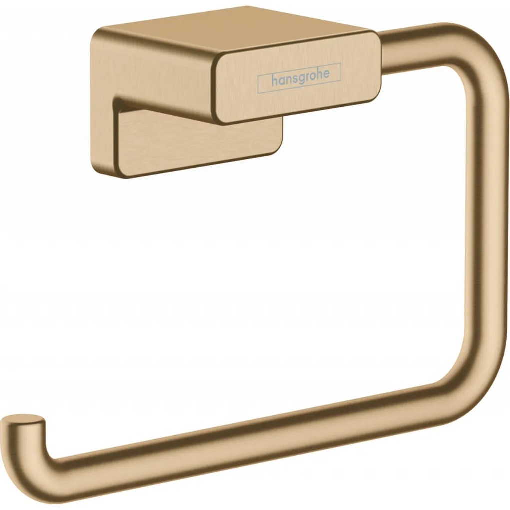 Hansgrohe Hansgrohe AddStoris - Držiak na toaletný papier bez krytky, kartáčovaný bronz 41771140