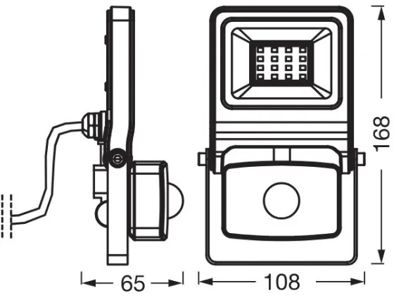 Osram - LED reflektor s čidlom ENDURA LED/10W/230V 4000K IP44