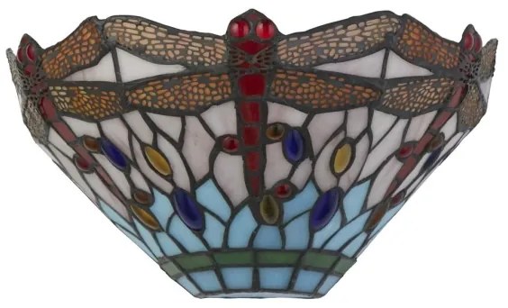 Searchlight 1283-17 - Tiffany nástenné svietidlo DRAGONFLY 1xE14/60W/230V