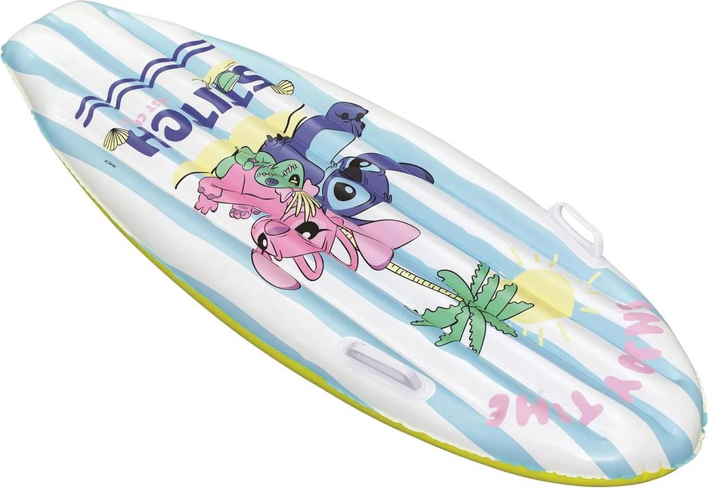Nafukovacia plavecká doska / plážový matrac Lilo a Stitch 114 x 46 cm Bestway 9104V