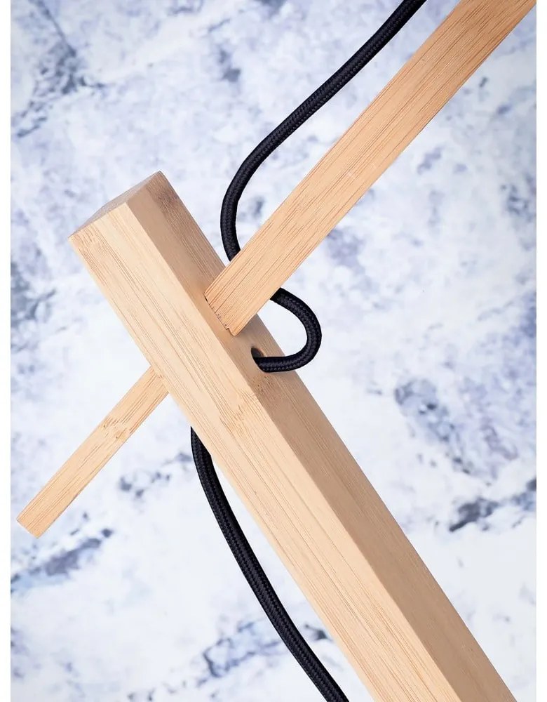 Stojacia lampa s ratanovým tienidlom v prírodnej farbe (výška 150 cm) Tanami – Good&amp;Mojo