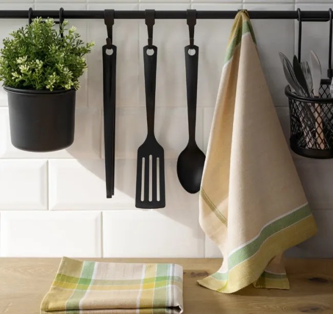 Sada kuchynských utierok OLIVIA 2 zelená / žltá