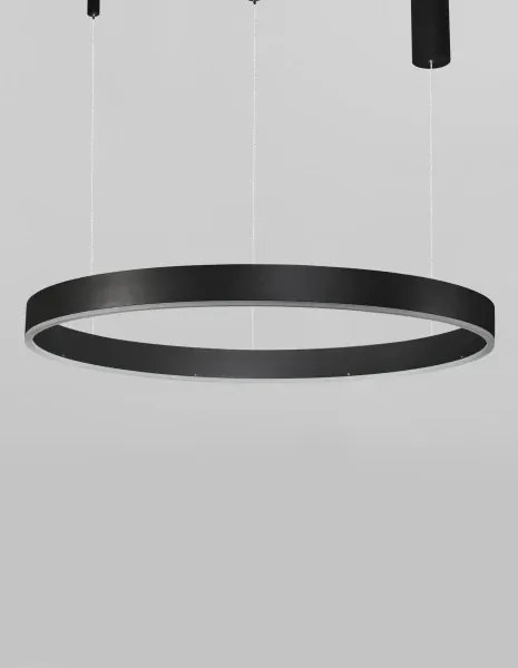 LED luster Motif 80 čierne stmievateľné