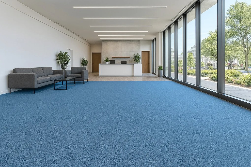 Gerflor, PVC podlaha - lino Flexar Nerok 2182 Pixel Ocean, na mieru, šíře 2m,4m, modrá, bez podkladu, chodba / predsieň