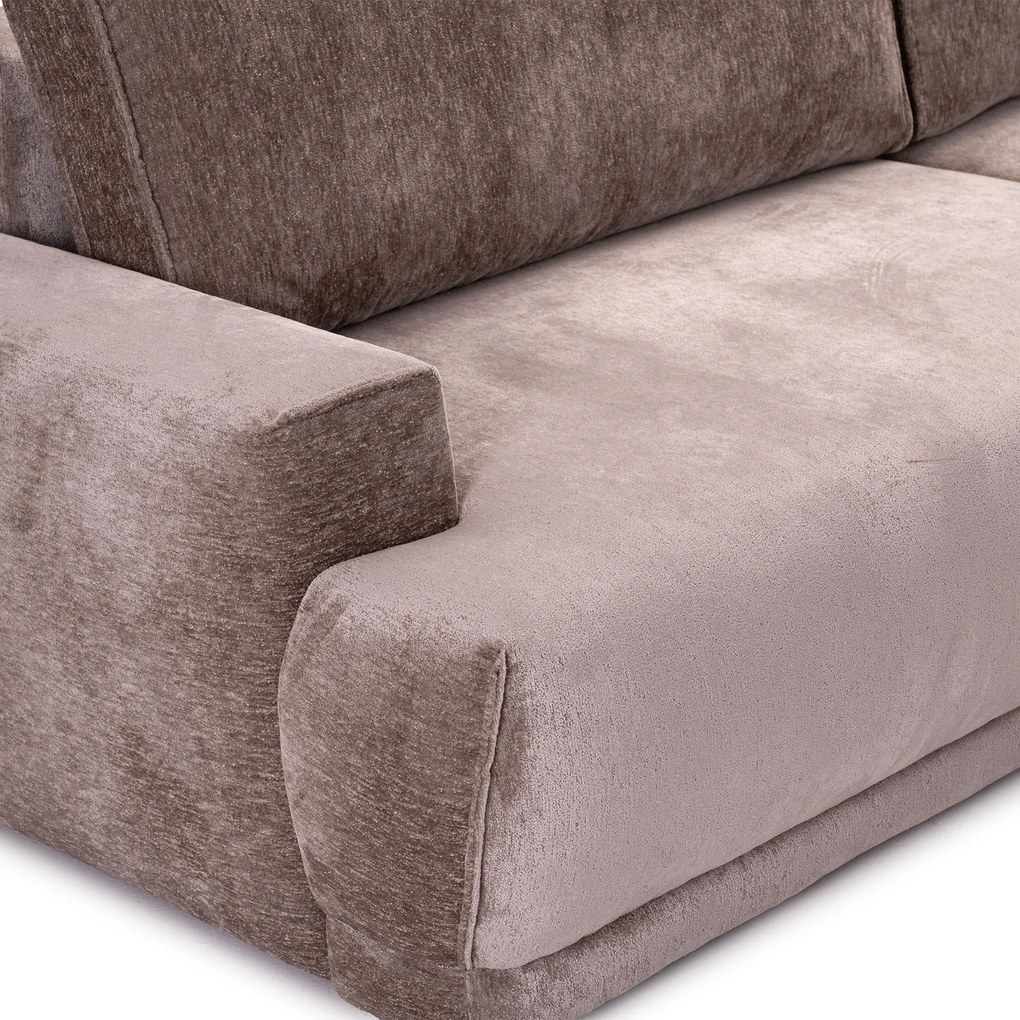 PROXIMA.store - Rohová sedačka plocha spania 138x215 - LATTE TYP ROHU: Pravý, SKUPINA LÁTOK: Skupina 5