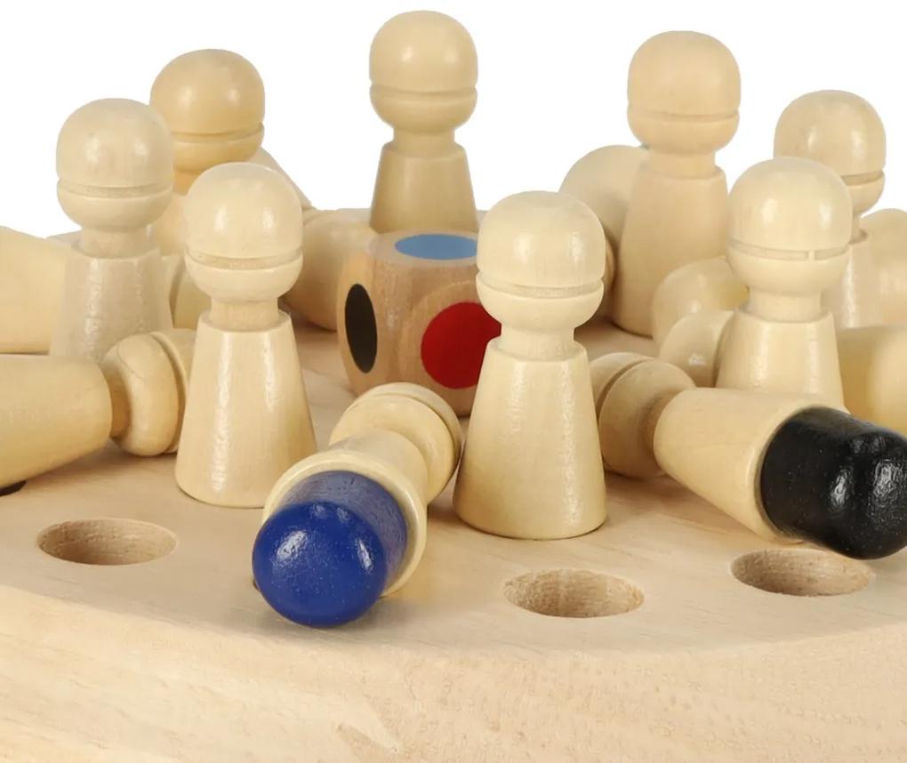 KIK Pamäť puzzle hra čínske zápas farby drevené