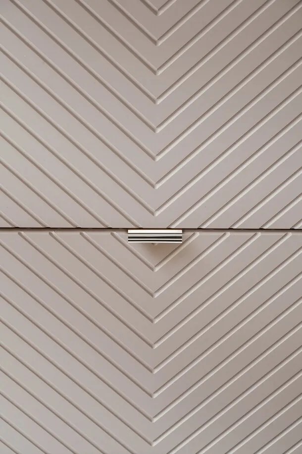 Závěsná skříňka Viva Cashmere s deskou a umyvadlem 80 cm kašmír/bílá