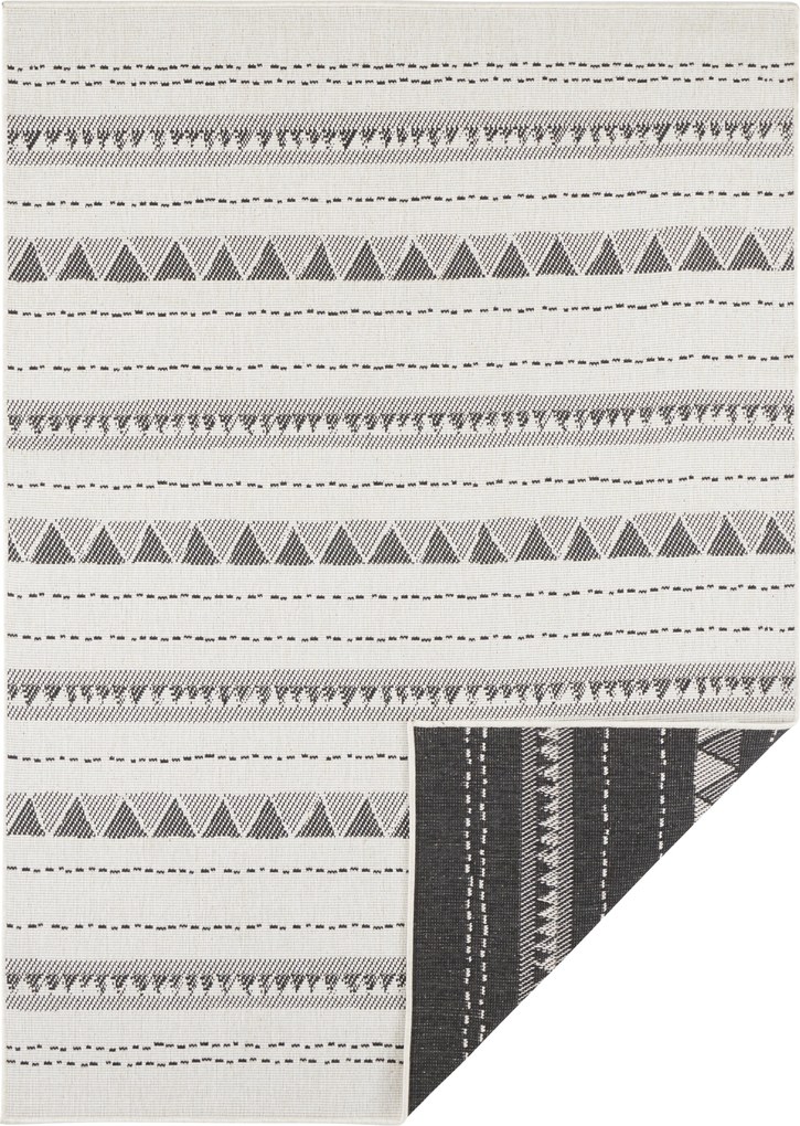 Bougari - Hanse Home koberce AKCE: Kusový koberec Twin Supreme 103755 Black/Cream - 80x250 cm