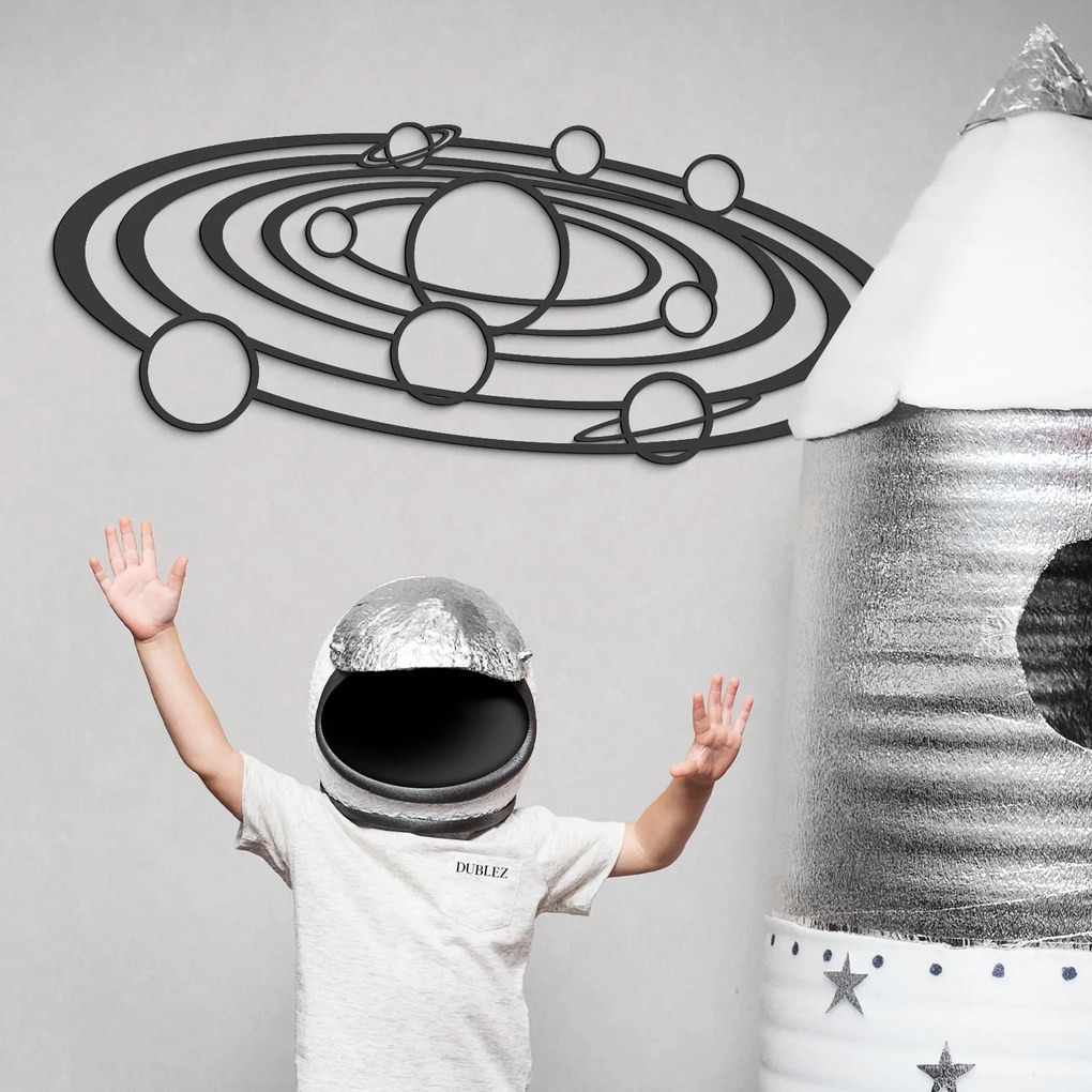 DUBLEZ | Drevený obraz - Galaxia slnečnej sústavy