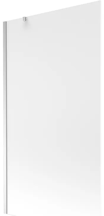 Mexen Next, vaňová zástena 1-krídlová 100 x 150 cm, fixné krídlo, 6 mm námraza sklo, chrómový profil, 895-100-000-00-30-01