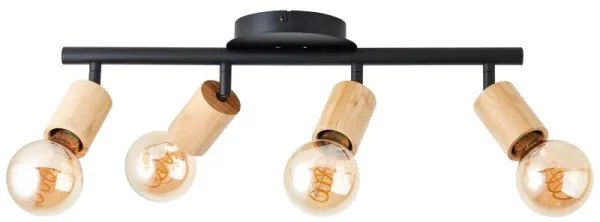 Brilliant - Bodové svietidlo TIFFANY 4xE27/28W/230V bambus