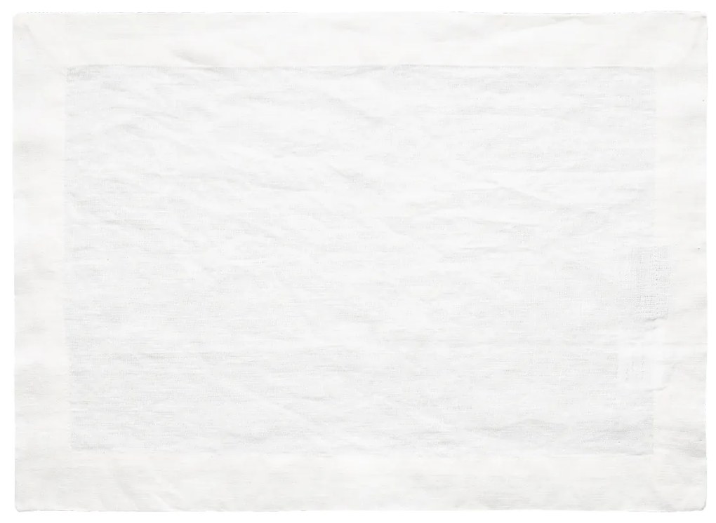 Biele ľanové prestieranie 35 x 50 cm - Gaya Ambiente - 596443