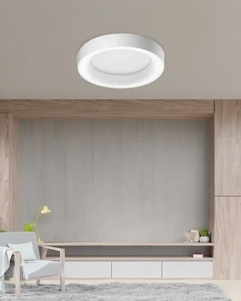 LED stropné svietidlo Sovana 55 CCT biele s diaľkovým ovládačom